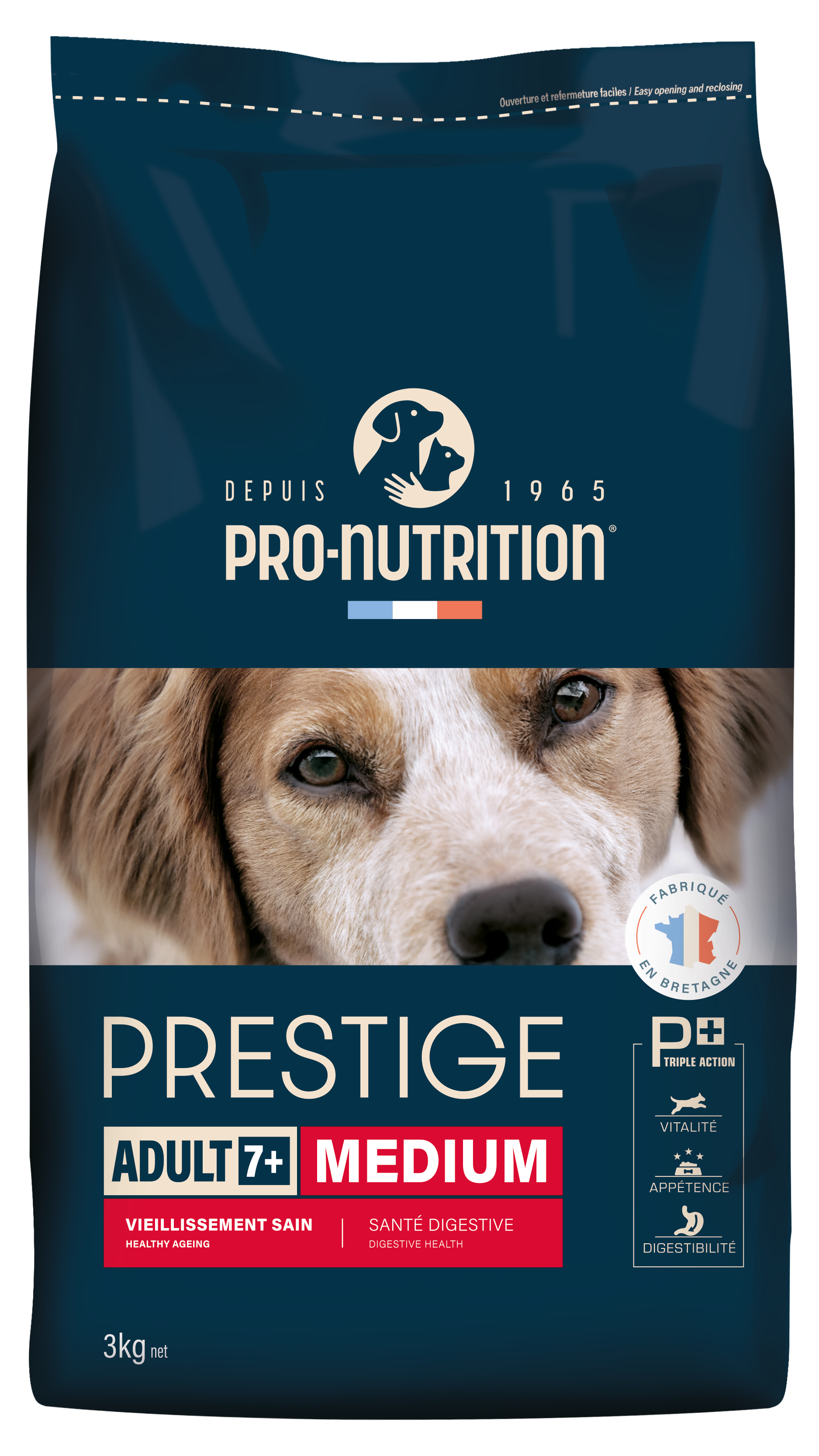 Сухой корм для собак Prestige Adult 7+ Medium (3кг)